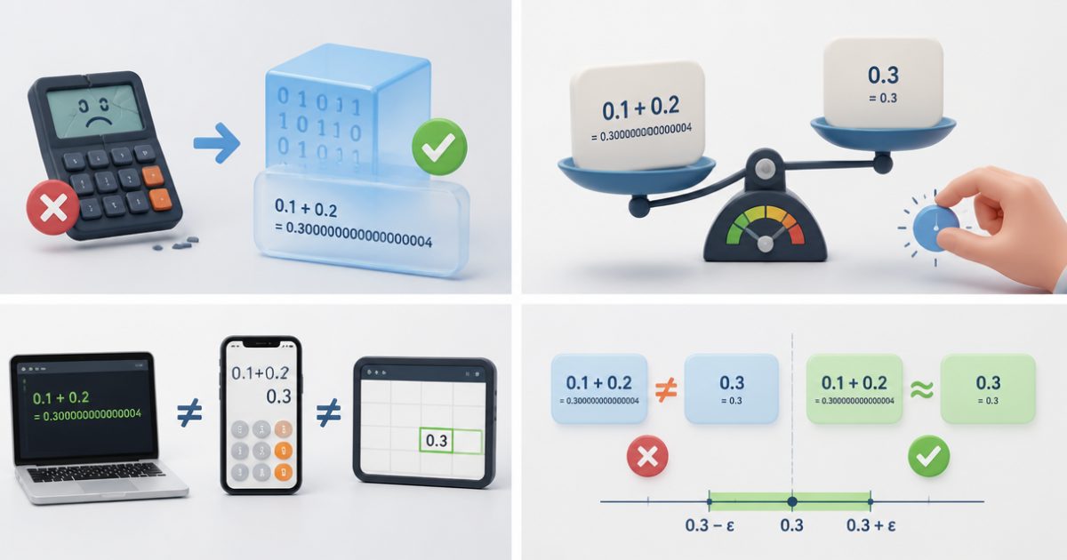 Những hiểu lầm thường gặp về phép tính 0,1 + 0,2 - 0,1 + 0,2 bằng bao nhiêu