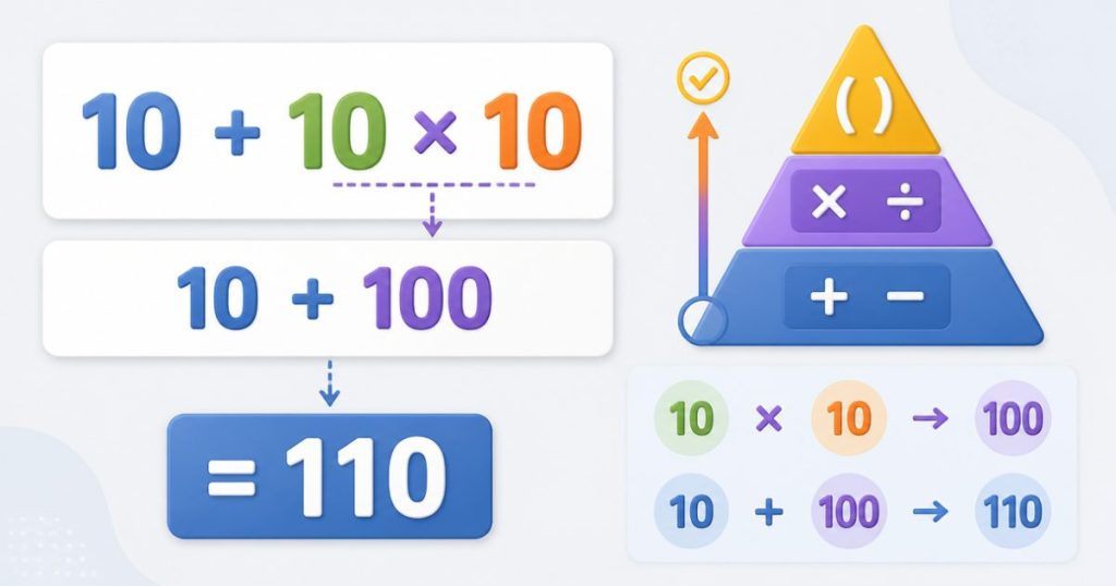 10 + 10 × 10 bằng bao nhiêu?